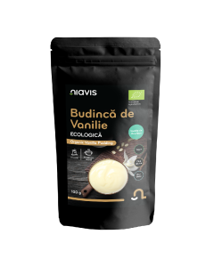 Budinca de vanilie Bio fara gluten, 100 g, Niavis