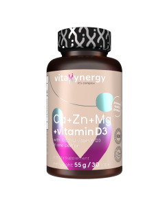 Calciu, Zinc, Magneziu si Vitamina D3, 30 tablete, Vitaxynergy