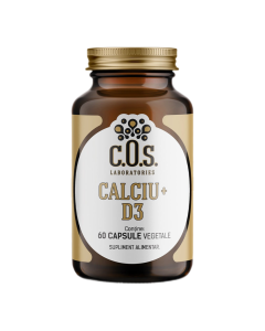 Calciu + Vitamina D3, 60 capsule, COS Laboratories