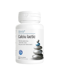 Calciu lactic, 30 comprimate, Alevia