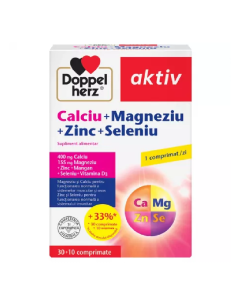Calciu + Magneziu + Zinc + Seleniu Aktiv, 30+10 comprimate, Doppelherz