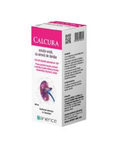 Calcura solutie orala cu aroma de lamaie, 300 ml, Sanience