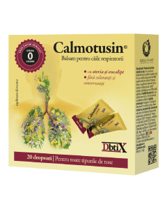 Calmotusin cu stevia Dbtix, 20 dropsuri, Dacia Plant