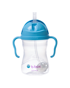 Cana cu pai, 6 luni+, Albastru, 240 ml, B.Box