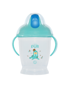 Cana de baut cu cioc dur, +6 luni, verde, PUR