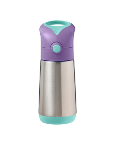 Cana termos cu pai, 12 luni+, Mov/Verde, 350 ml, B.Box
