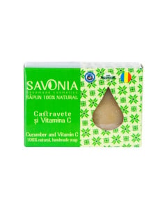Sapun Natural Castravete si Vitamina C, 90g, Savonia