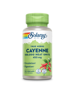 Secom Cayenne (Ardei iute) 450mg, 100 capsule vegetale