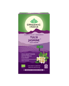 Ceai Adaptogen Tulsi Iasomie, 25 plicuri, Organic India