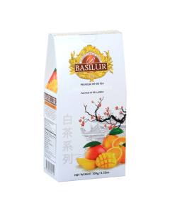 Ceai alb, White Tea Mango Orange, 100 g, Basilur
