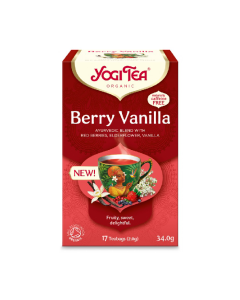Ceai bio cu fructe de padure si vanilie, 17 pliculete a 2g,34,0g Yogi Tea