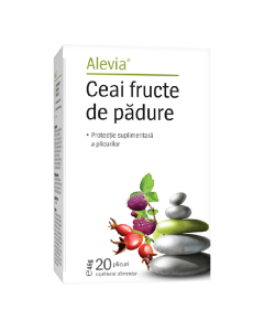 Ceai cu fructe de padure, 20 plicuri, Alevia