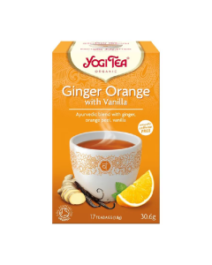 Ceai cu ghimbir, portocala si vanilie, 17 plicuri, Yogi Tea