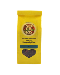 Ceai cu struguri si soc Simfonia Fructelor, 90g, Solaris