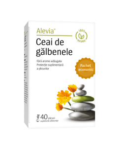 Ceai de galbenele, 40 plicuri, Alevia