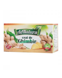 Ceai de ghimbir, 20 plicuri, AdNatura