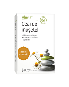 Ceai de musetel, 40 plicuri, Alevia