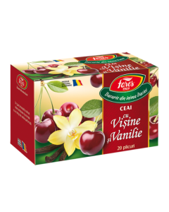 Ceai de visine si vanilie, 20 plicuri, Fares