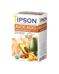 Ceai Eco avocado, ghimbir si scortisoara, 25 plicuri, Tipson