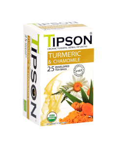 Ceai Eco turmeric & camomile, 25 plicuri, Tipson