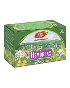 Ceai Hemorlax D52, 20 plicuri, Fares