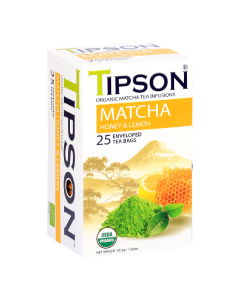 Ceai Eco Matcha miere si lamaie, 25 plicuri, Tipson