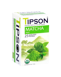 Ceai Organic Matcha mint, 25 plicuri, Tipson