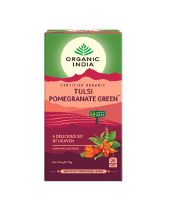 Ceai Tulsi Rodie Ceai Verde, 25 plicuri, Organic India