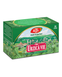 Urzica vie, iarba, F184, ceai la plic, 20 plicuri, Fares