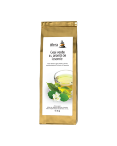 Ceai verde cu aroma de iasomie, 35 g, Alevia