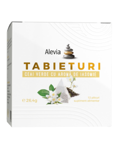 Ceai verde cu aroma de iasomie Tabieturi, 12 plicuri, Alevia