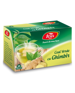 Ceai verde cu ghimbir, 20 pl FARES