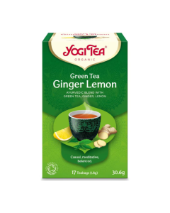Ceai verde cu ghimbir si lamaie, 17 plicuri, Yogi Tea
