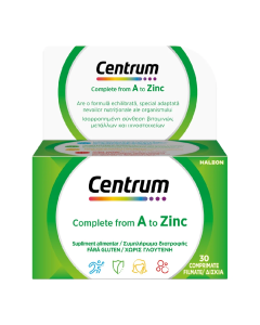 Complet de la A la Zinc, 30 comprimate, Centrum