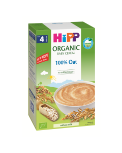 Cereale de ovaz integral, +4 luni, 200 g, Hipp