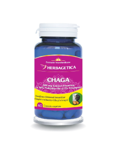 Chaga, 60 capsule vegetale, Herbagetica