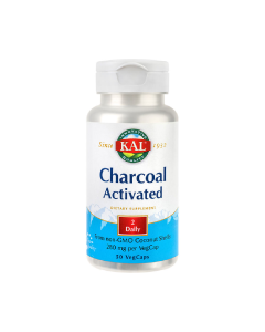 Charcoal Activated (Carbune medicinal) 280 mg Kal, 50 capsule, Secom