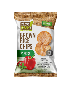 Chips din orez cu paprika, 60 g, RiceUP
