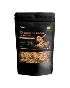 Chipsuri Eco de cocos cu caramel sarat, 100g, Niavis