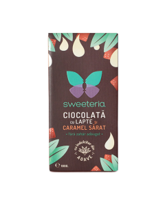 Ciocolata cu lapte si caramel sarat 100g, Sweeteria