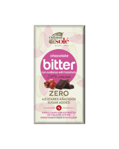 Ciocolata neagra cu alune de padure si stevie, 100 g, Chocolates Sole