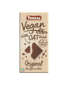 Ciocolata vegana cu bautura de ovaz, 100g, Torras