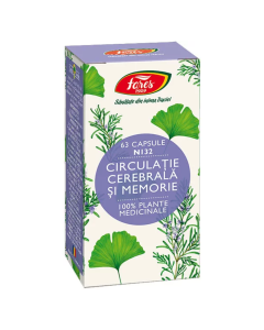 Circulație cerebrală și memorie, 63 capsule, Fares