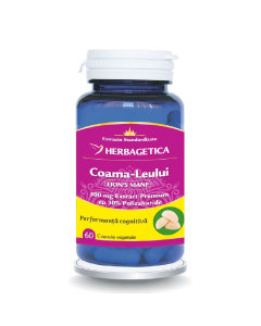 Coama Leului, 60 capsule vegetale, Herbagetica