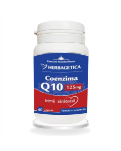 Coenzima Q10 125mg, 60 capsule, Herbagetica