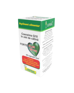 Coenzima Q10 in ulei de catina Forte Plus 60mg, 40 capsule, Hofigal