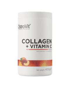 Colagen cu Vitamina C, aroma de piersica, 400g, OstroVit