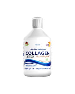 Colagen Hidrolizat Lichid MAN 10000Mg pentru barbati, Tip 1 si 3, 500ml, Swedish Nutra