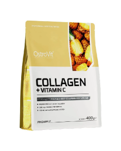 Colagen cu Vitamina C, aroma de ananas, 400g, OstroVit