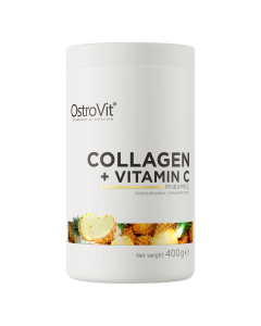 Colagen cu Vitamina C, aroma de ananas, 400g, OstroVit